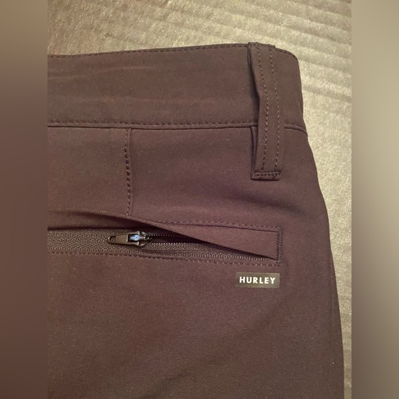 Hurley Men's Quick Hybrid Walk Shorts 4 Way Stretch - Black Size 28 - Picture 7 of 8